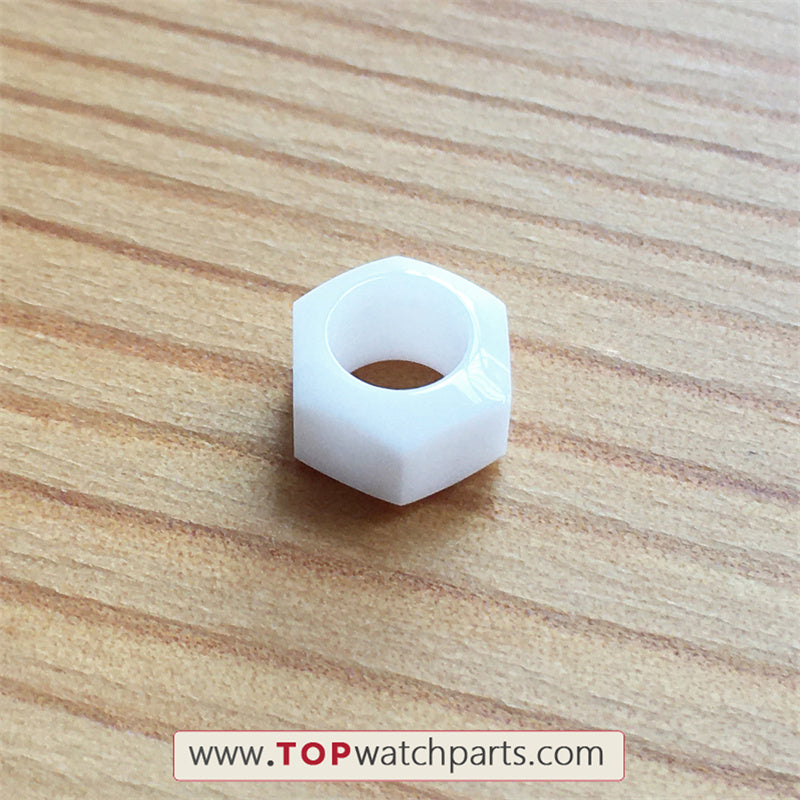 ceramic button pusher crown cover cap for AP Audemars Piguet ROO Royal Oak Offshore 42mm chronography 26400 automatic watch - topwatchparts.com