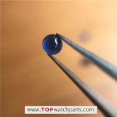 watch sapphire crystal (blue zircon) for Cartier Tank or Ronde watch crown - topwatchparts.com