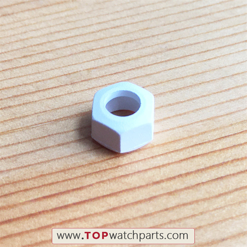 white color rubber crown cover/pusher sheath for AP Audemars Piguet ROO Royal Oak Offshore 37mm lady's watch - topwatchparts.com