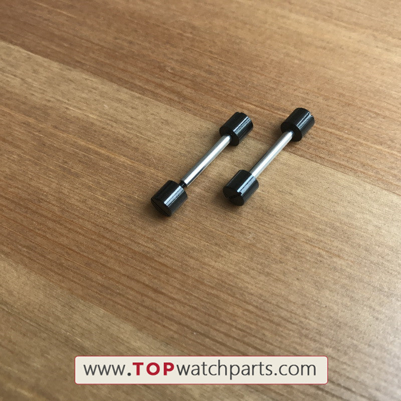 24.4mm  watch screw tube for Bvlgari Diagono 42mm watch(black/silvery) - topwatchparts.com