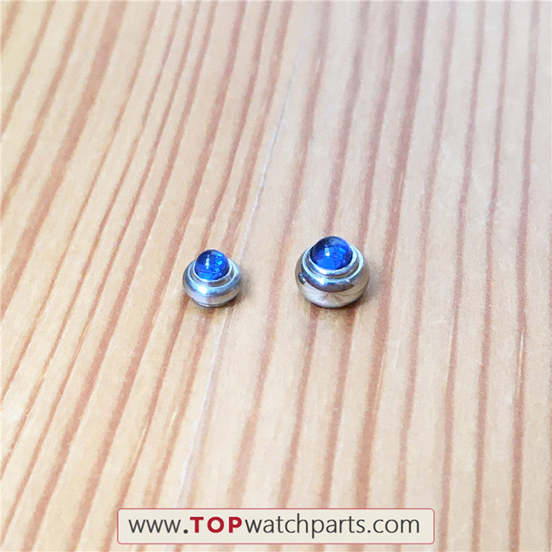 blue sapphire crystal crown for Chopard Happy Diamonds quartz watch - topwatchparts.com