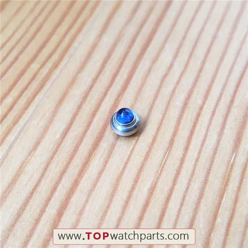 blue sapphire crystal crown for Chopard Happy Diamonds quartz watch - topwatchparts.com