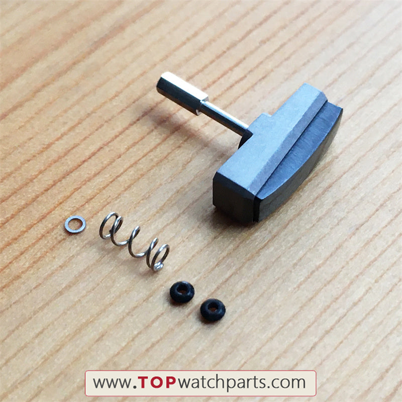 titanium ceramic watch pusher for AP Audemars Piguet ROO Royal Oak Offshore 44mm Big Panda Chronograph watch - topwatchparts.com