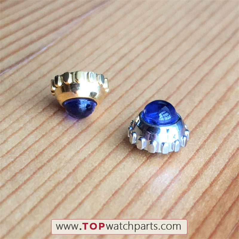 Sapphire watch crown for Cartier Must Vendome tank Vermeil Quartz watch - topwatchparts.com