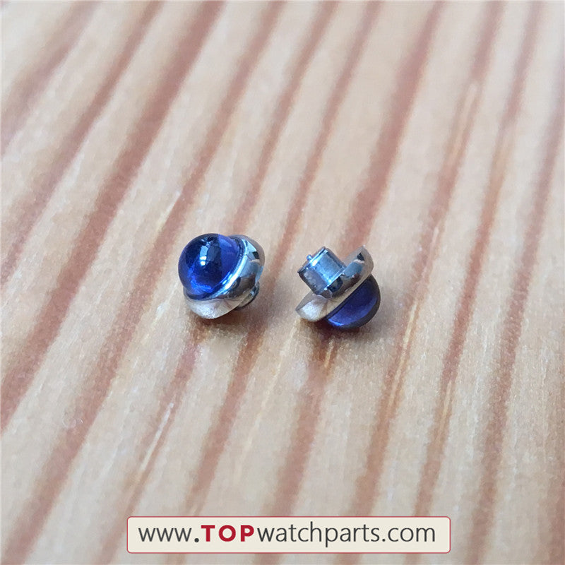 blue zircon rivet ornaments for Chopard Happy Diamonds quartz watch case - topwatchparts.com