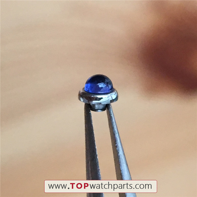 blue zircon rivet ornaments for Chopard Happy Diamonds quartz watch case - topwatchparts.com