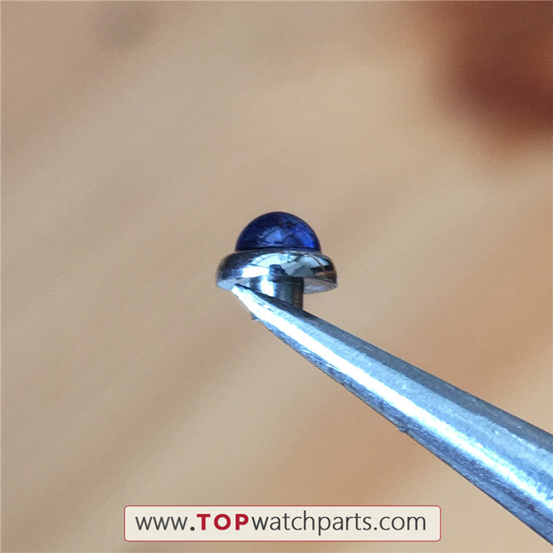 blue zircon rivet ornaments for Chopard Happy Diamonds quartz watch case - topwatchparts.com