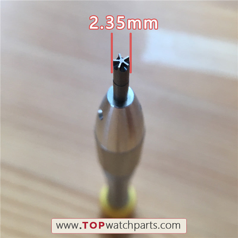 2.35mm diameter five point fork screwdriver for Jacob & Co. Epic X automatic watch - topwatchparts.com