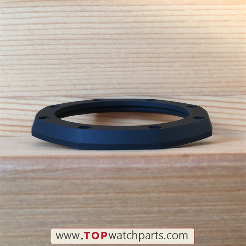 Rubber coating steel bezel inserts for AP Audemars Piguet ROO Royal Oak Offshore 42mm 25940 automatic watch - topwatchparts.com