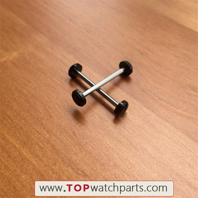 24mm watch screwtube rod for Versace V-Race watch lug link kit parts(gold/rose gold/black/silvery) - topwatchparts.com