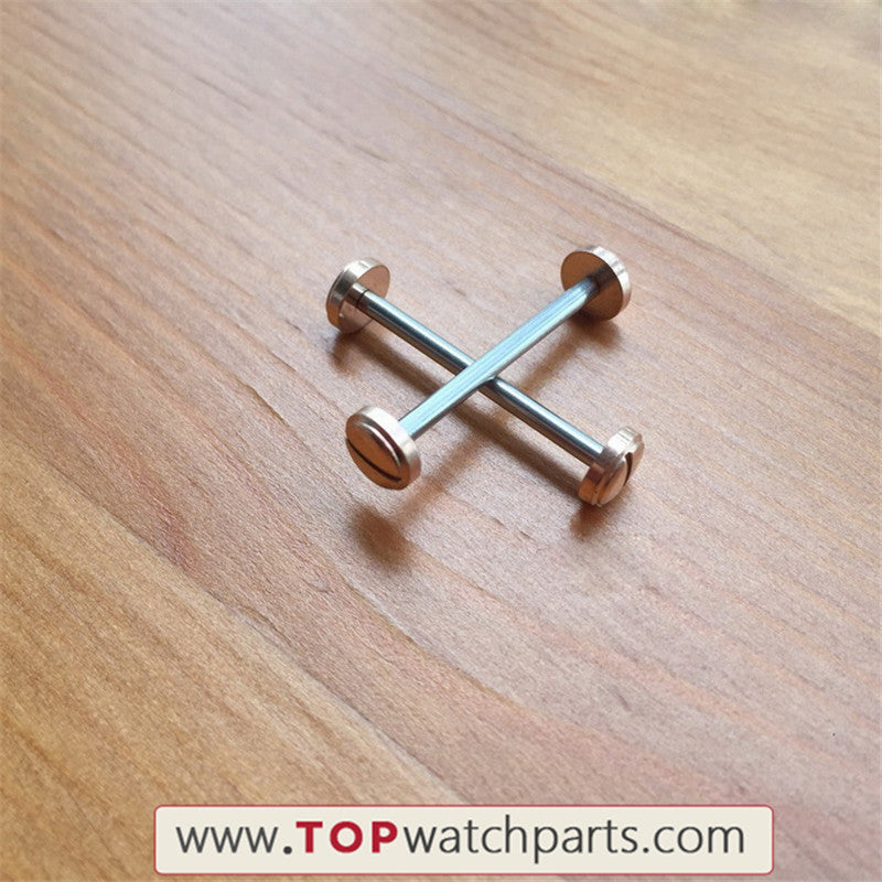 24mm watch screwtube rod for Versace V-Race watch lug link kit parts(gold/rose gold/black/silvery) - topwatchparts.com