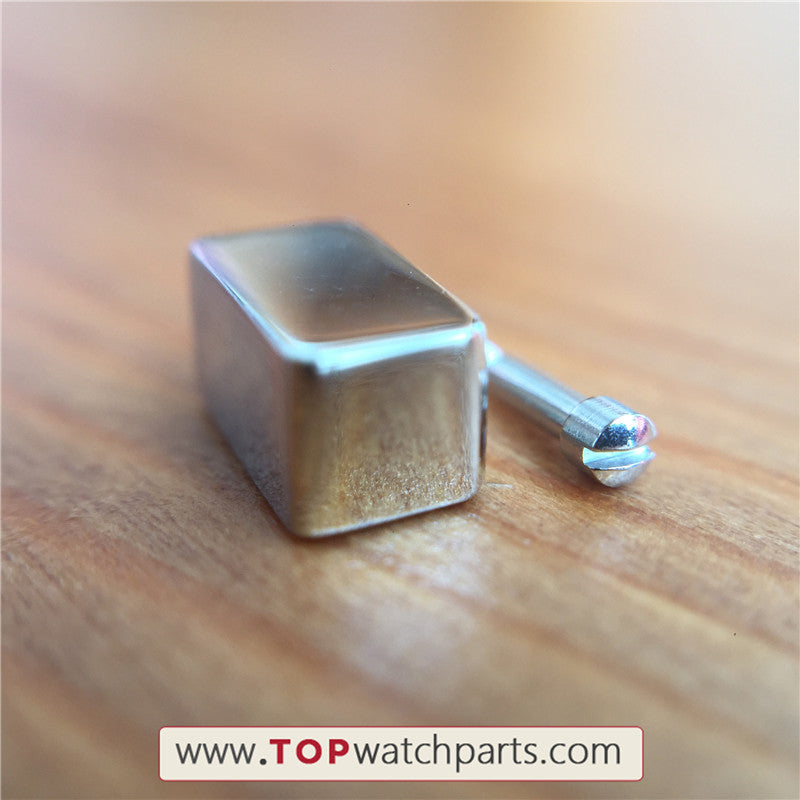 silvery &rose gold color watch  pusher push button for Repossi watch - topwatchparts.com