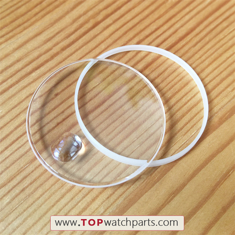 sapphire crystal glass for RLX Rolex SKY-DWELLER automatic watch - topwatchparts.com