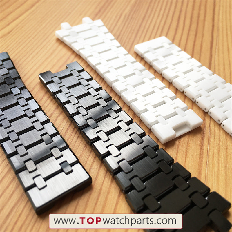 ceramic watchband strap for AP Audemars Piguet RO Royal Oak 41mm automatic watch 26579 - topwatchparts.com