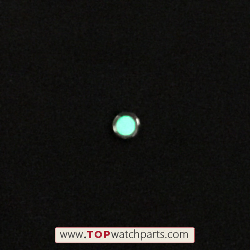 Blue-green noctilucent beads for OMG Ω Omega Seamaster 300 automatic watch ceramic bezel - topwatchparts.com