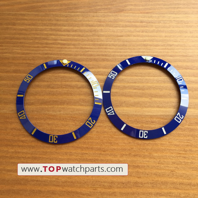38mm ceramic watch bezels inserts for Rolex Submariner watch parts 116610 - topwatchparts.com