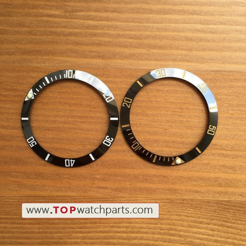 38mm ceramic watch bezels inserts for Rolex Submariner watch parts 116610 - topwatchparts.com