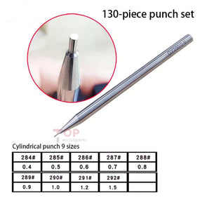 Professional Watchmaker Staking Set–Precision Punch&Anvil Bench Tool Kit for Pressing Hands&Balance Staffs&Gears&Rotor Bearing Screw