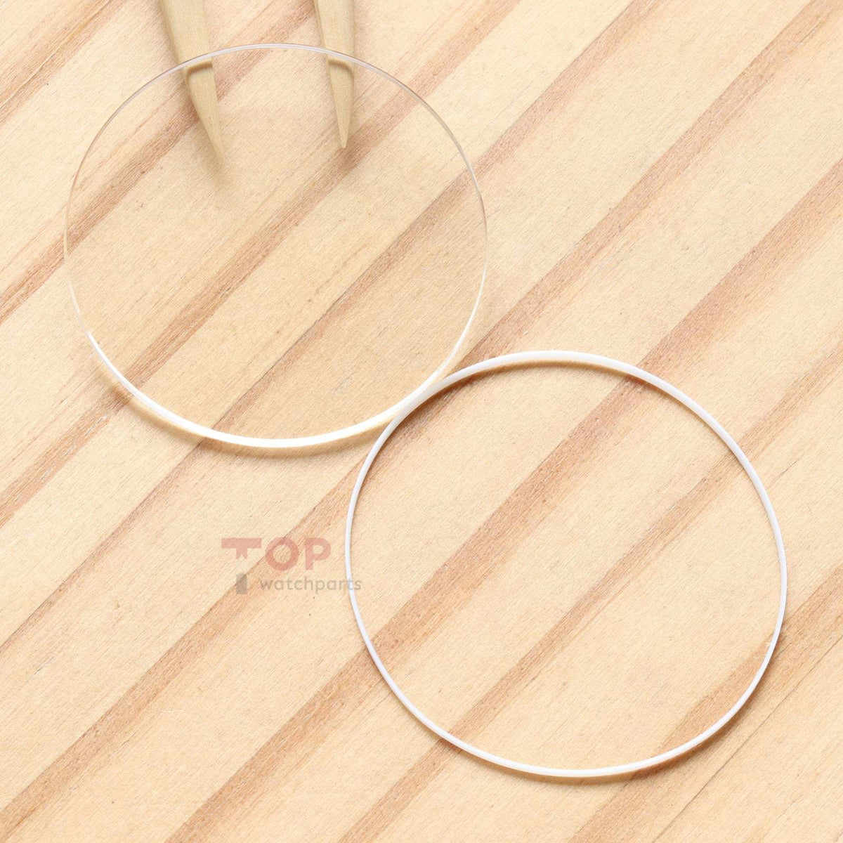 AR Coating Round Flat Sapphire Crystal&Gasket for Vacheron Constantin VC Overseas 49150/47450/47040/47751 42mm Watch Glass