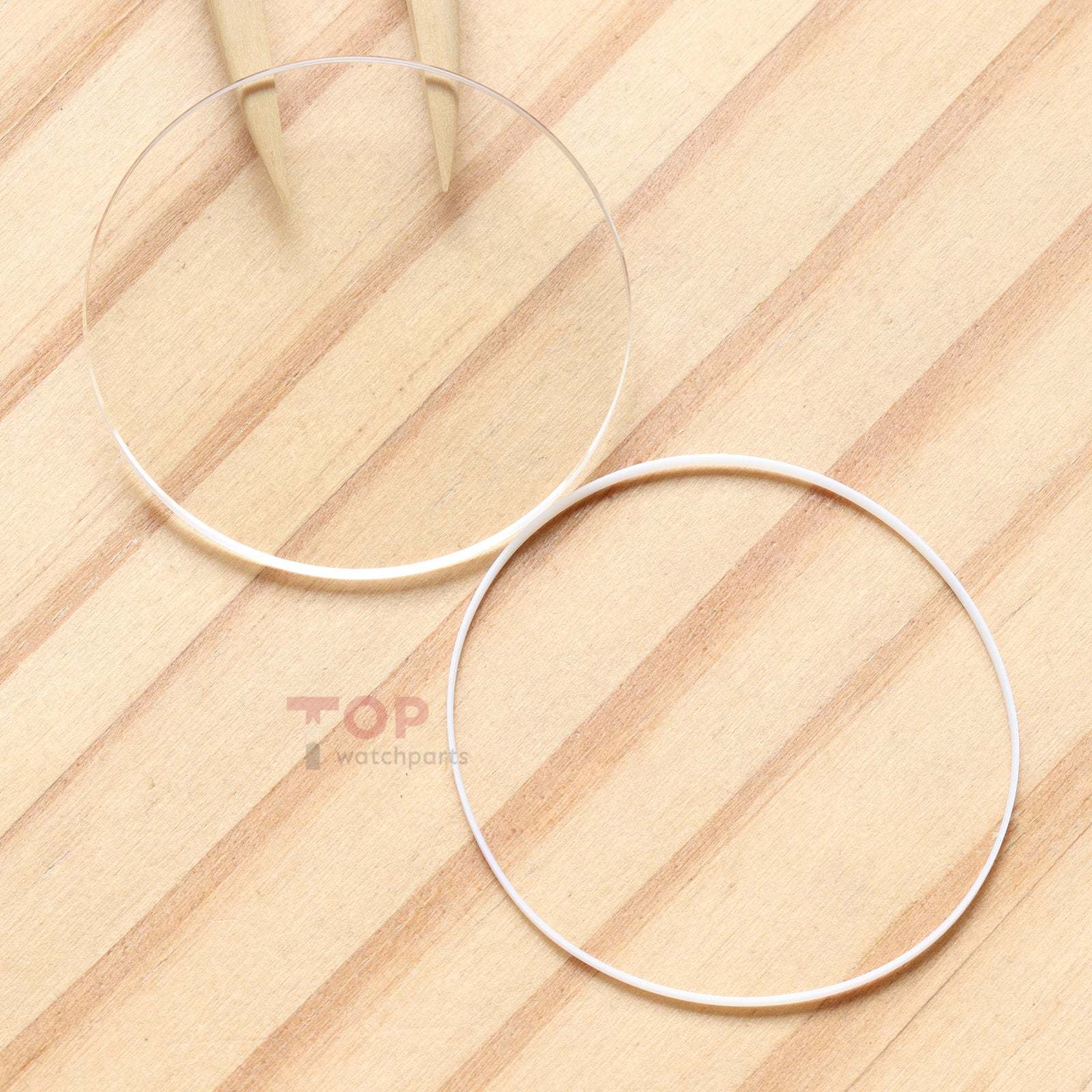 AR Coating Round Flat Sapphire Crystal&Gasket for Vacheron Constantin VC Overseas 49150/47450/47040/47751 42mm Watch Glass