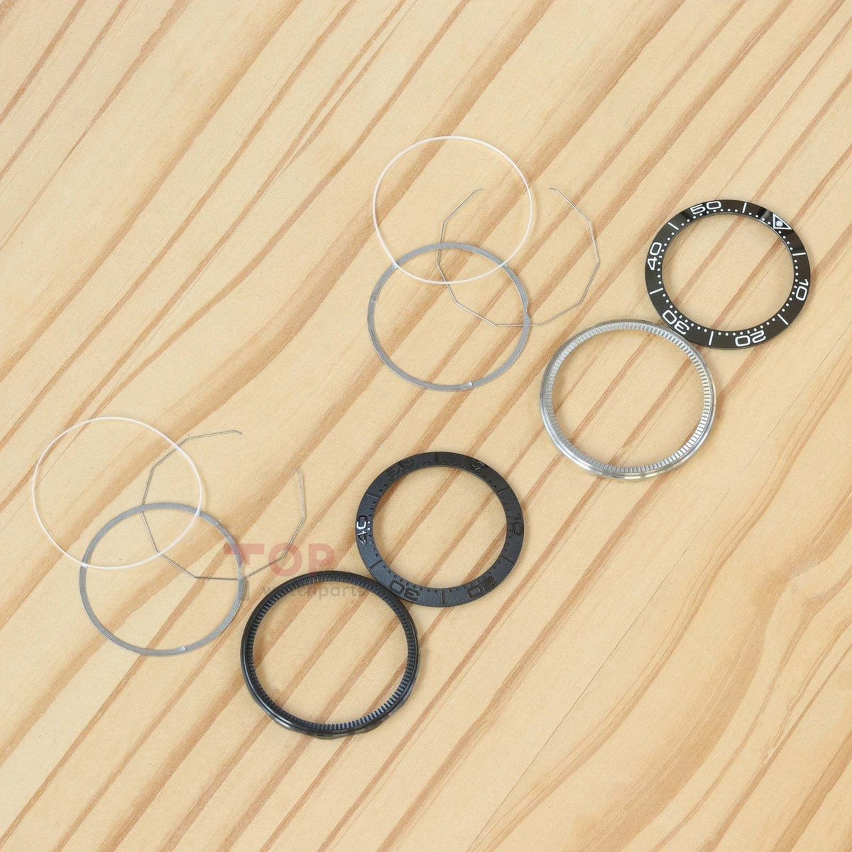 Ceramic Steel Watch Bezel for Omega Seamaster Diver 300 M 210.92.44.20.01 43.5mm Watch Insert