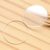 Round Flat Watch Sapphire Crystal&Gasket for Chopard Happy Spirit 207154 32mm Glass