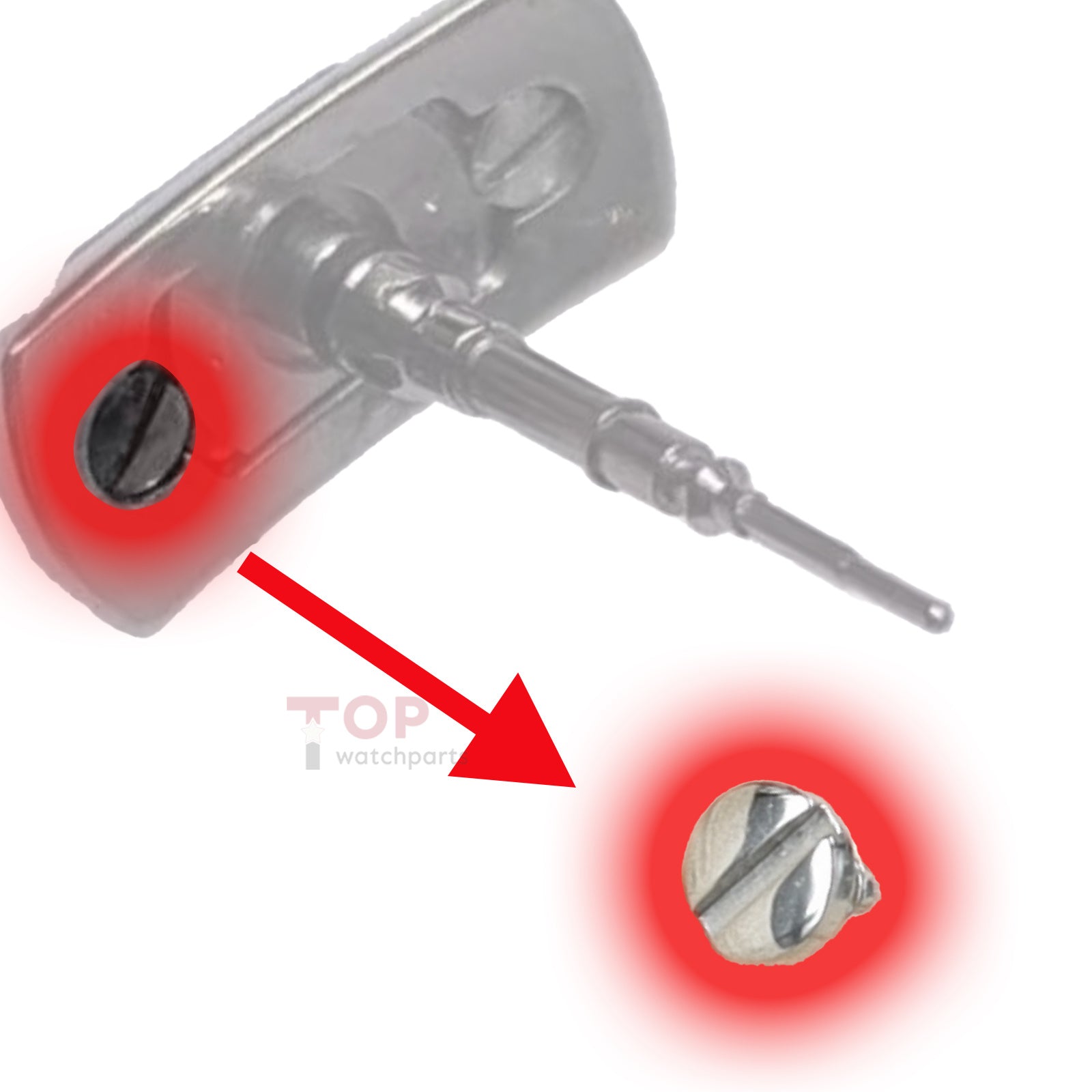 Crown Screw for Cartier Clé de Cartier Watch