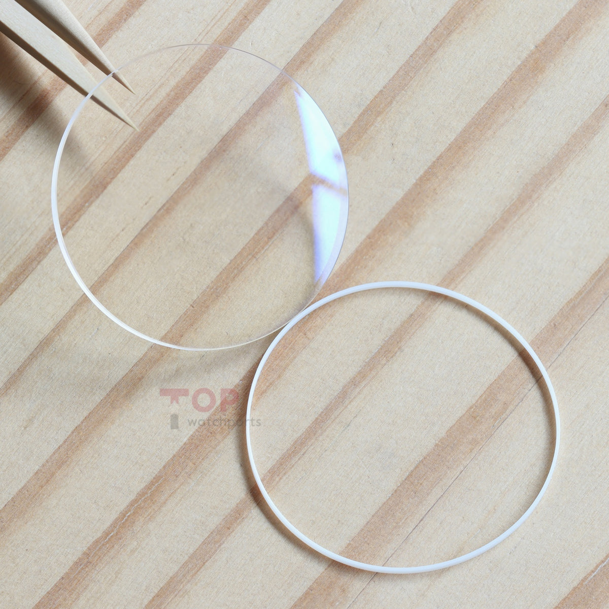 Double-sided AR Coating Watch Sapphire Crystal&Gasket for IWC Pilot Mark 3247/3269 41mm Glass