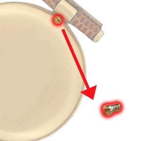Case Back Screw for Cartier 925 Watch Yellow Gold