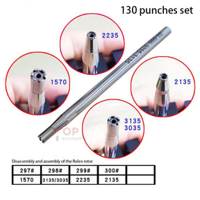 Professional Watchmaker Staking Set–Precision Punch&Anvil Bench Tool Kit for Pressing Hands&Balance Staffs&Gears&Rotor Bearing Screw