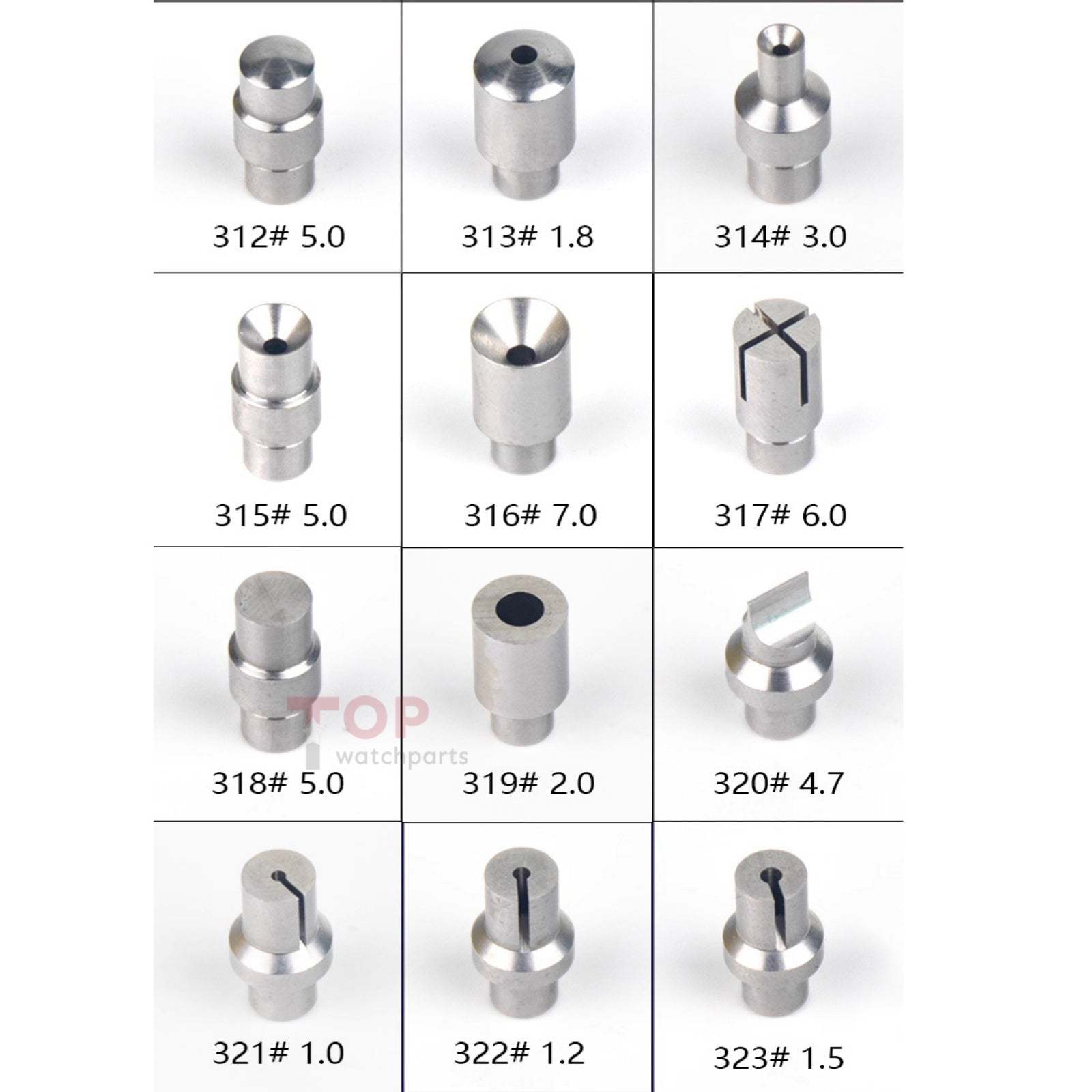 Professional Watchmaker Staking Set–Precision Punch&Anvil Bench Tool Kit for Pressing Hands&Balance Staffs&Gears&Rotor Bearing Screw