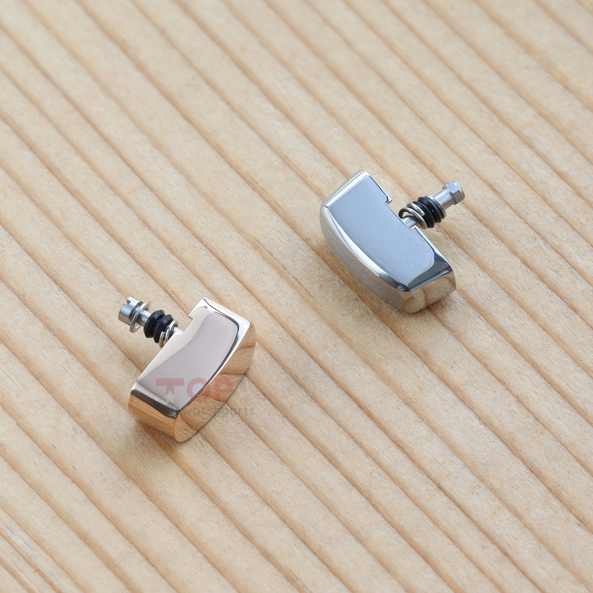 18K Rose Gold/Steel Watch Pusher for Patek Philippe PP 5968 Aquanaut 42.2mm Watch Button