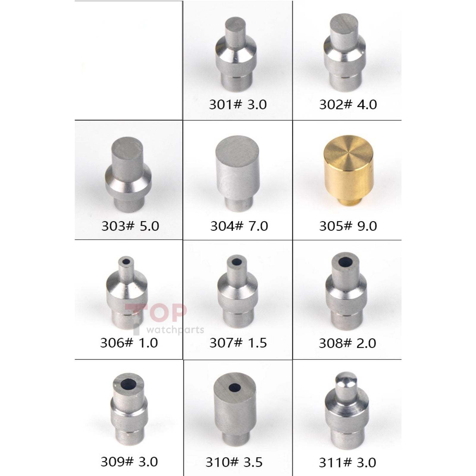 Professional Watchmaker Staking Set–Precision Punch&Anvil Bench Tool Kit for Pressing Hands&Balance Staffs&Gears&Rotor Bearing Screw