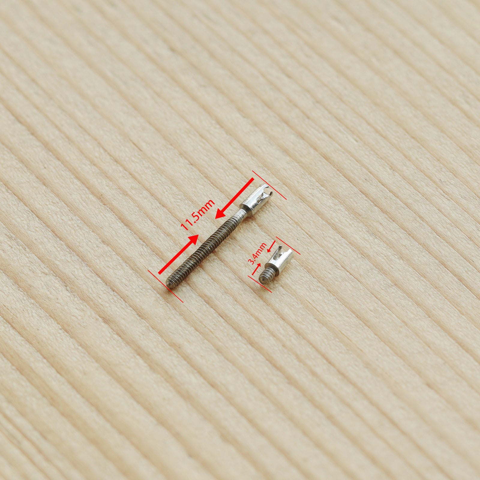 Watch Crown Stem Extenders for Broken/Too Short Stem 0.9mm Diameter 11.5/3.4mm Total Length