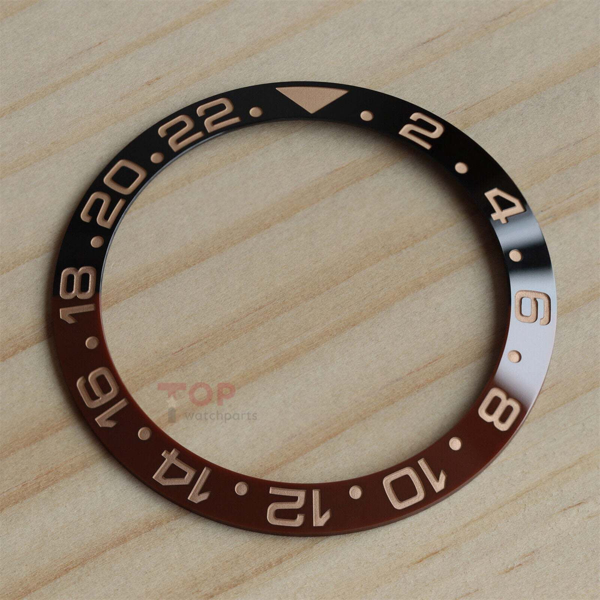 Watch Ceramic Bezel for Rolex 126711 GMT-Master II Rootbeer Two Tone Rose Gold