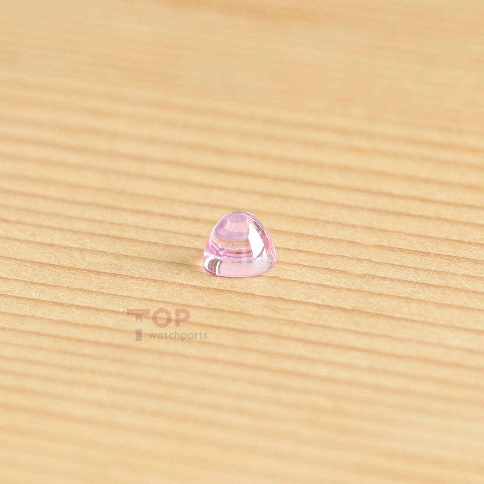 Watch Crown Pink Zircon for Cartier Pasha 2973 27mm Watch Parts