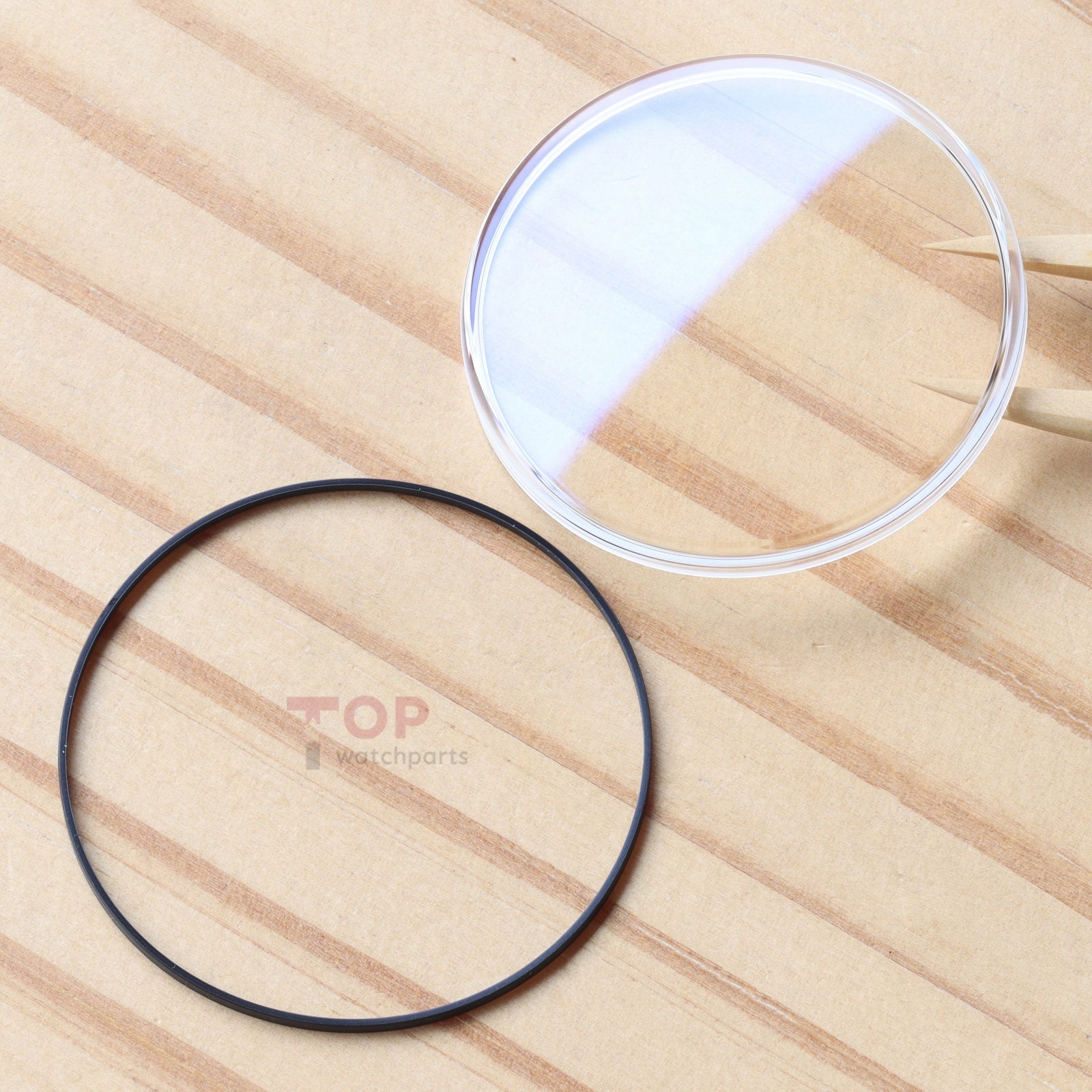 Box-shaped Watch Sapphire Crystal&Gasket for IWC Da Vinci Perpetual Calendar IW3921 43mm Glass