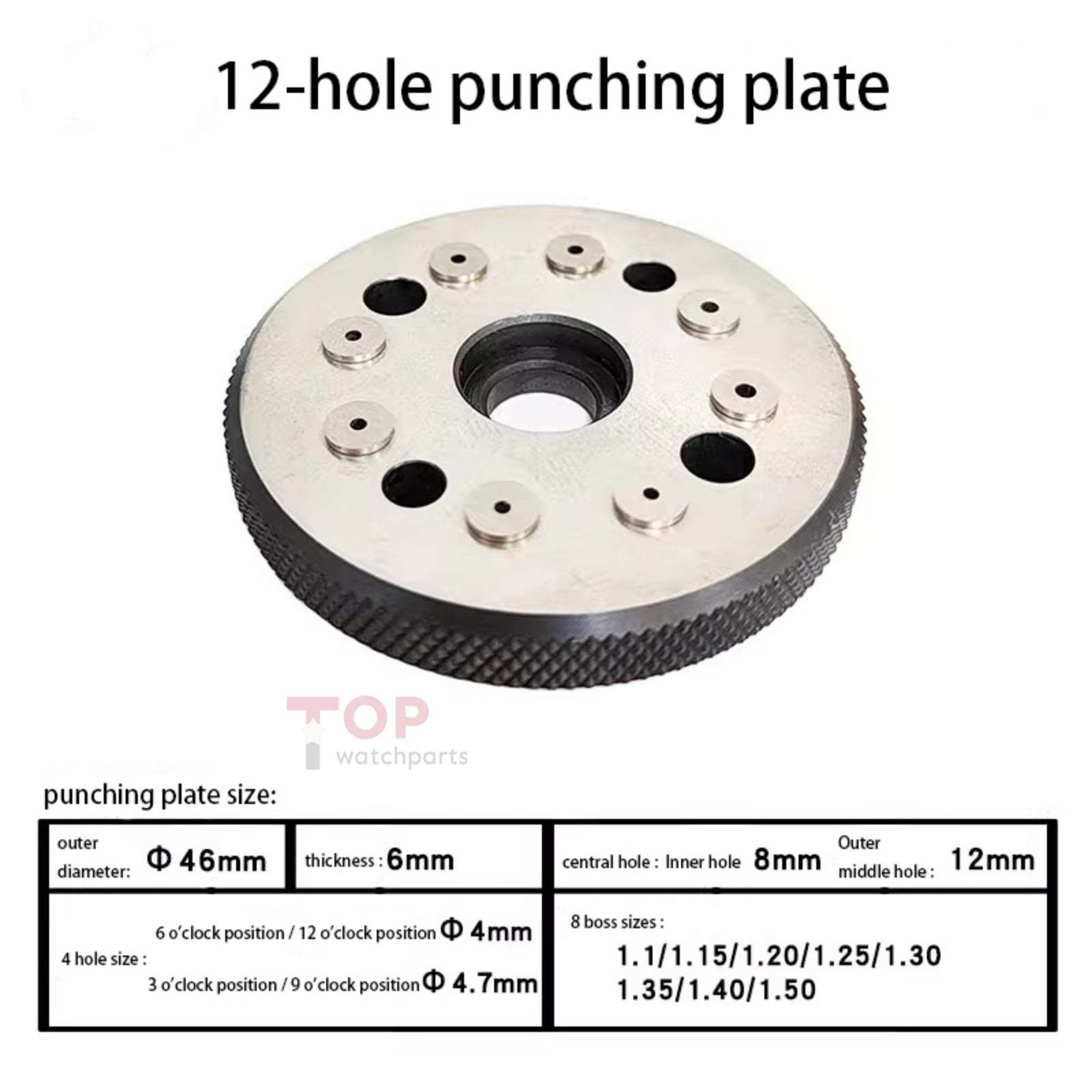 Professional Watchmaker Staking Set–Precision Punch&Anvil Bench Tool Kit for Pressing Hands&Balance Staffs&Gears&Rotor Bearing Screw