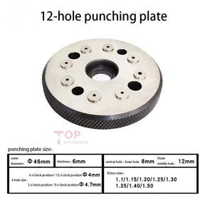 Professional Watchmaker Staking Set–Precision Punch&Anvil Bench Tool Kit for Pressing Hands&Balance Staffs&Gears&Rotor Bearing Screw