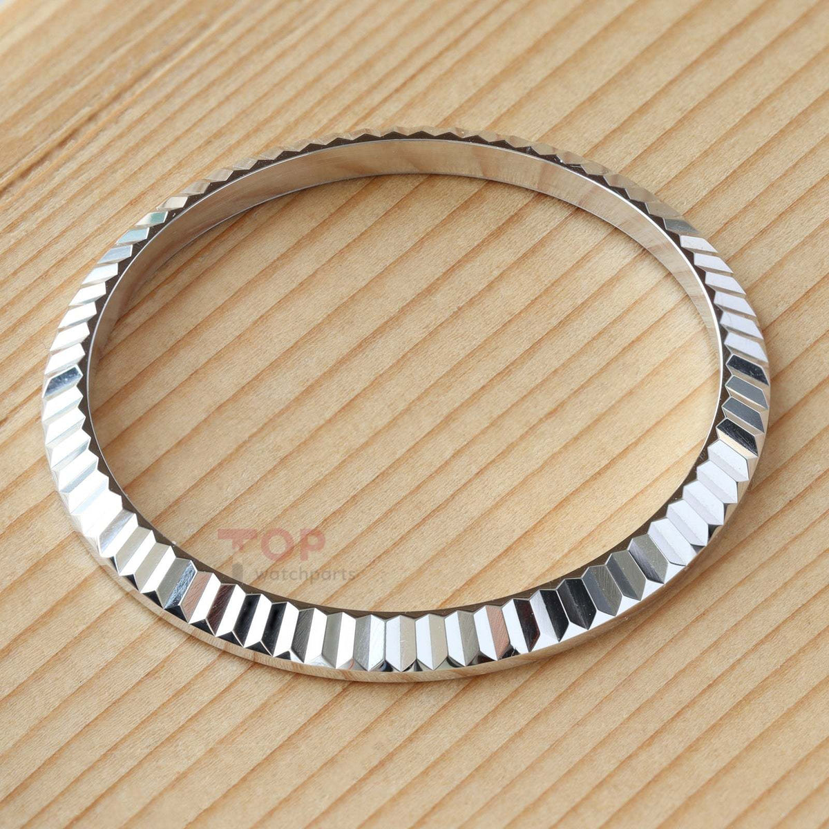 18K White Gold Watch Bezel for Rolex Datejust 36 126234/116234 Fluted Ring