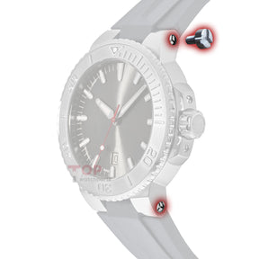 Dreifach-Uhrenarmbandschraube für Oris Aquis Date 7730 Uhrengehäuse