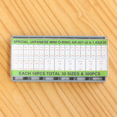 0.8-1.45 mm 30 Sizes Watch Gasket Set Waterproof Rubber Ring for Watch Crown Tube/Button Pusher/Crown/Screw