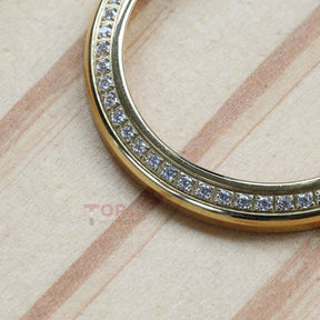 Gemstone Bezel for Tudor Classic 22023 28mm Watch