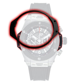 insert de lunette de montre en résine pour montre chronographe HUB Hublot Big Bang Unico 411
