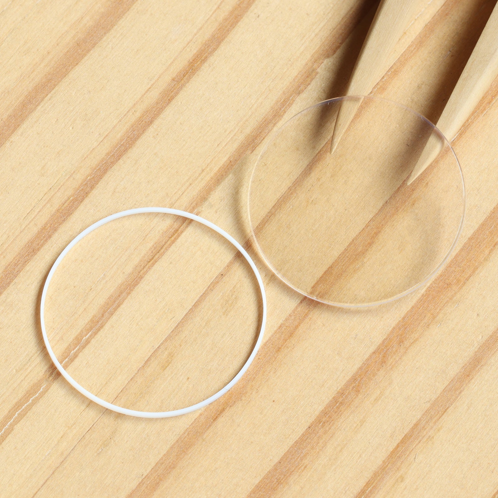 AR Coating Double Domed Watch Sapphire Crystal&Gasket for Blancpain Ladybird Quantième Complet 2360-2991 33.7mm Glass