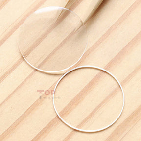 Double Domed Sapphire Crystal&Gasket for Vacheron Constantin VC Malte 81000/81500 37mm Watch Glass
