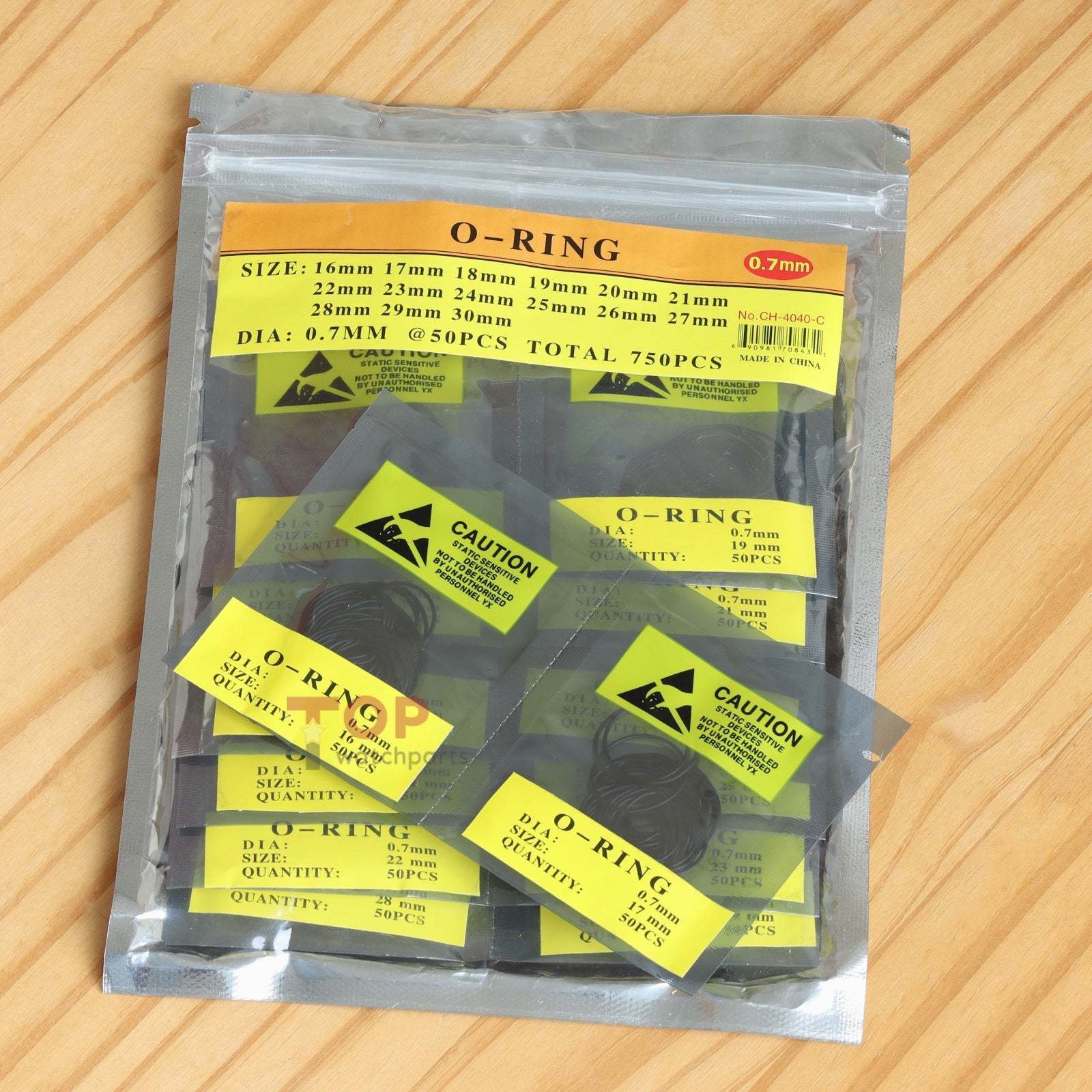 6 Sizes Watch Gasket Set Waterproof Rubber Ring O-Ring for Watch Bezel/Case Back