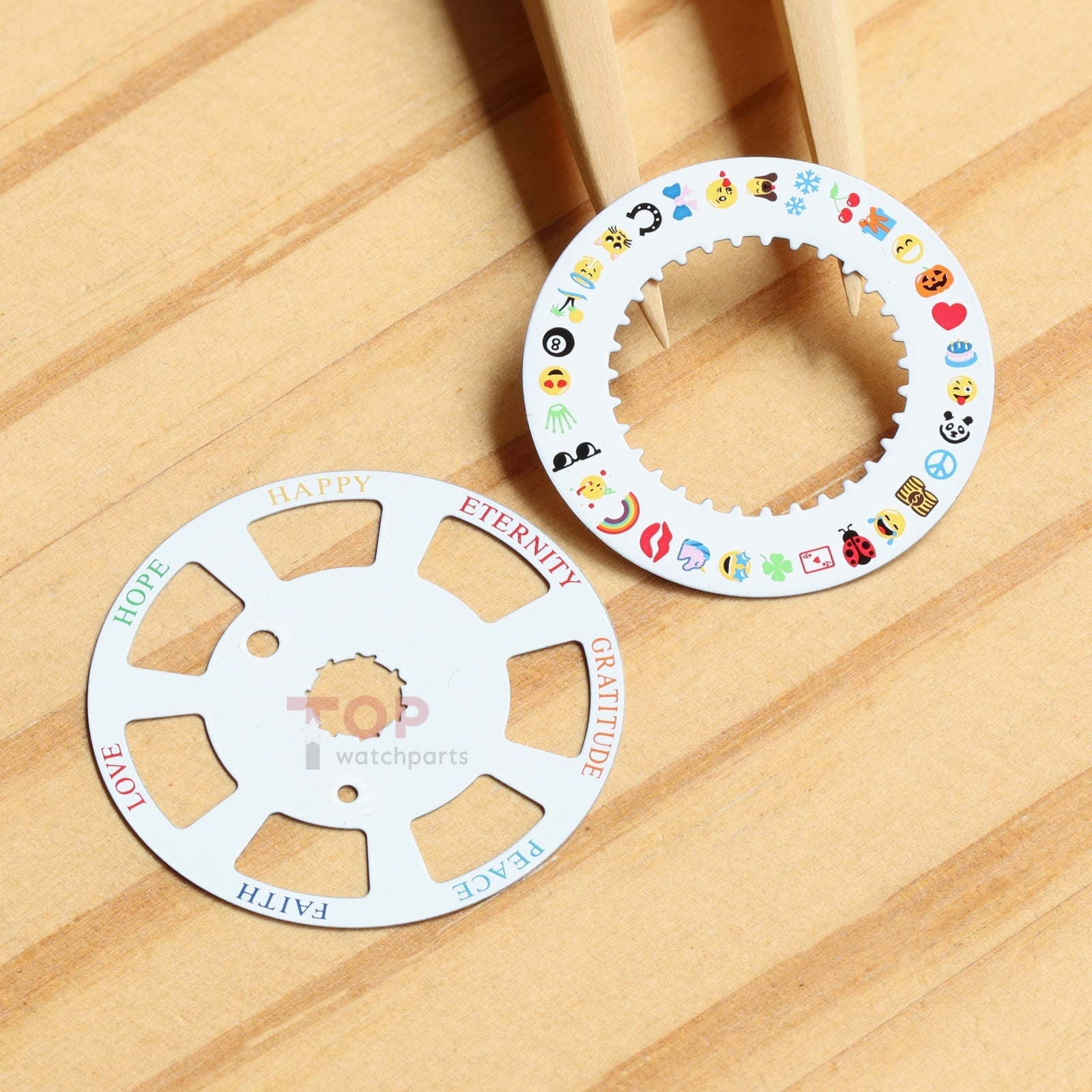 Puzzle Emoji Date Wheel Disc for Rolex Day-Date 36/40 Cal 3155/3255 Watch Calendar