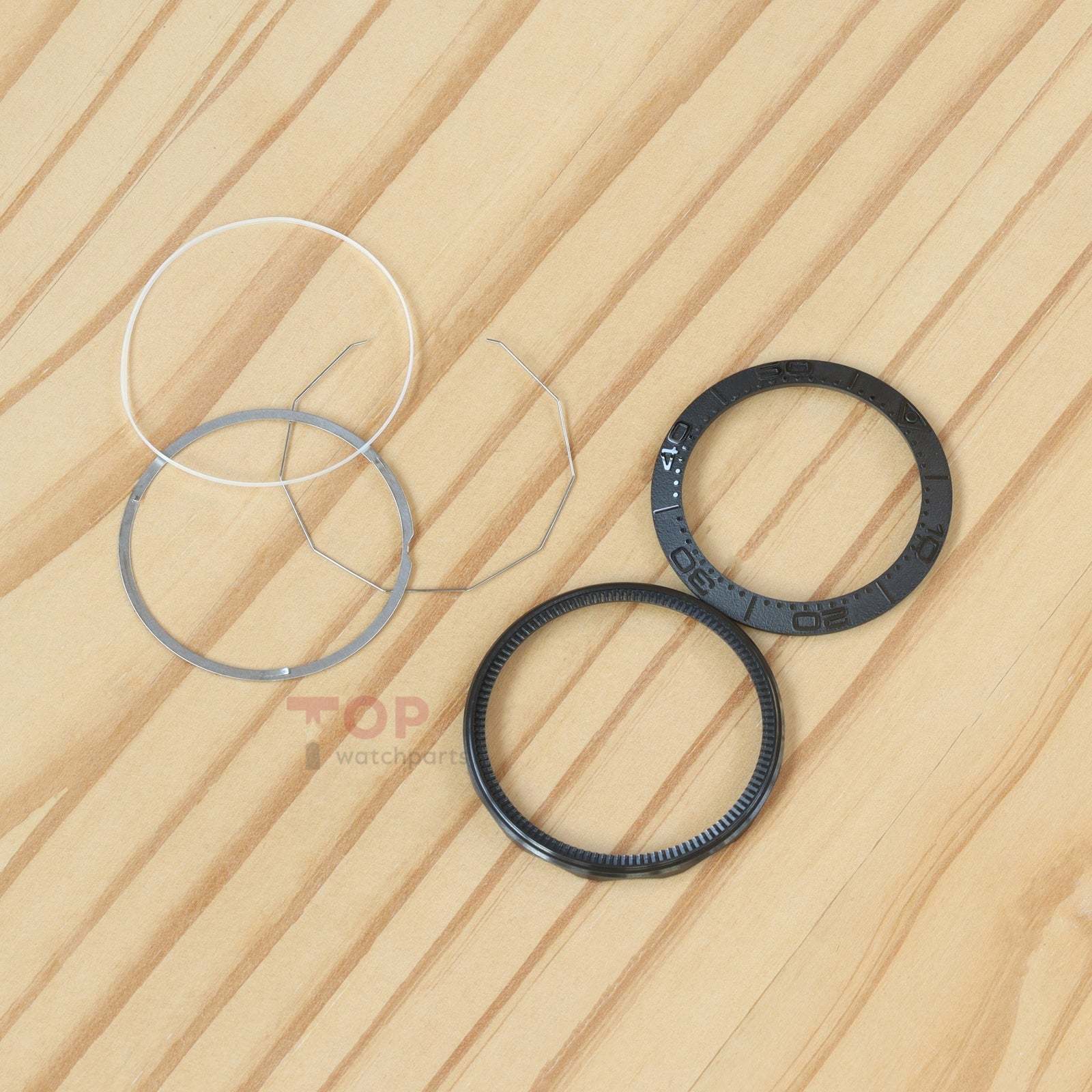 Ceramic Steel Watch Bezel for Omega Seamaster Diver 300 M 210.92.44.20.01 43.5mm Watch Insert