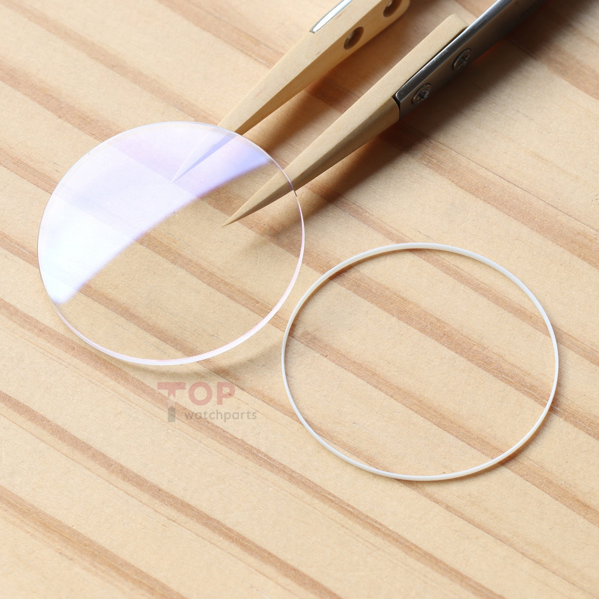 AR Coating Watch Sapphire Crystal&Gasket for IWC Pilot Chronograph IW371713 42x52mm Glass